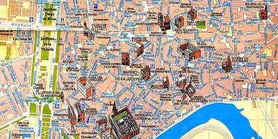 地图塞维利亚旅游走