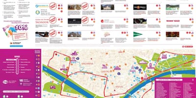 塞维利亚跳上跳下巴士地图