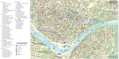 巴里奥圣克鲁斯塞维利亚地图